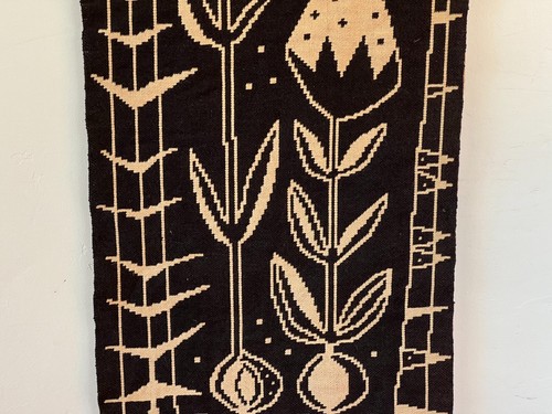 Tapisserie textile murale réversible scandinave moderne vintage milieu du siècle - Photo 11/21