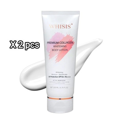 [Whisis] 2 pcs  Premium Collagen Whitening Body Lotion Anti Wrinkle SPF50++/