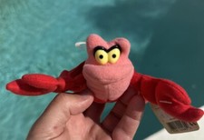 Vintage Sebastian Crab Little Mermaid Beanbag Plush Applause