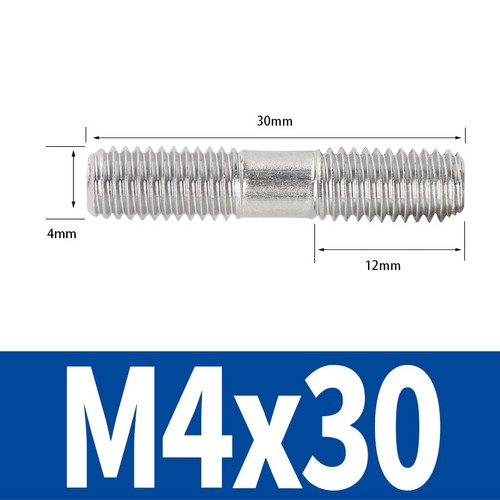 Stainless Steel Exhaust Manifold Studs - Stud Metric M2 M3 M4 M5 M6 M8 M10 - M16 - Picture 31 of 202