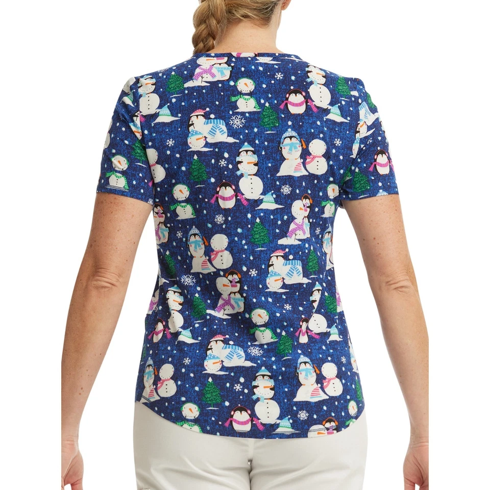 Scrub Star Women's Penquin Playtime Top Size 2X - Image 4 of 4