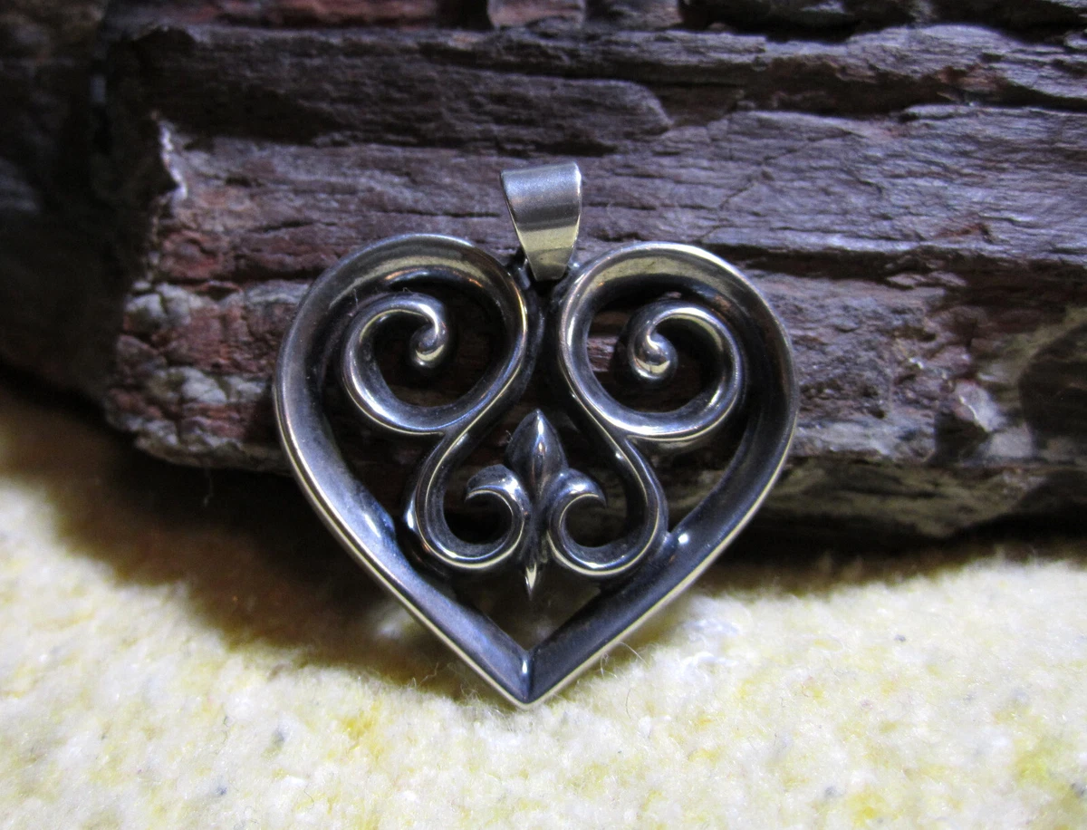 James avery french heart pendant sale