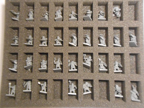 Warhammer King of War Dwarf Army Lot of 68 Figures Unpainted with Shipping Foam - Picture 4 of 20