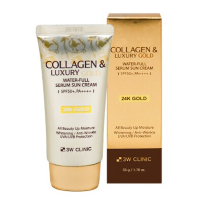 [3W CLINIC] Collagen & Luxury Gold Water Full Serum Sun Cream - 50g