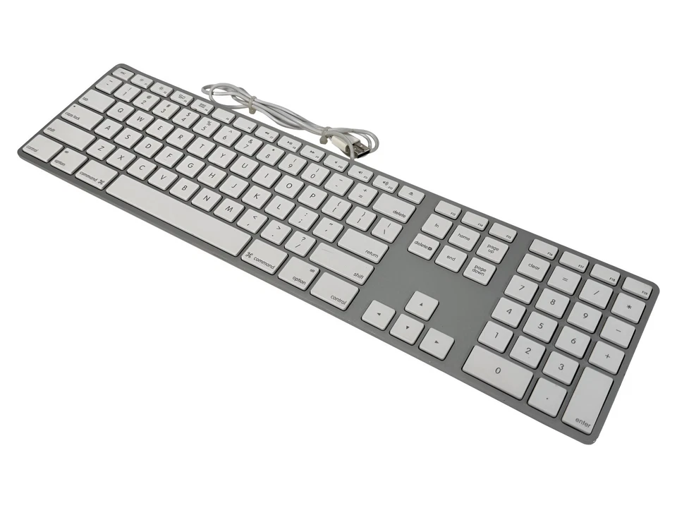 Apple A1243 Aluminum Wired Keyboard MB110LL/A🚀Full Size, Slim, Mac, Genuine OEM - Image 2 of 4