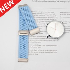 Magnetic Metal Buckle Woven Nylon Watch Band Universal 18/20/22mm