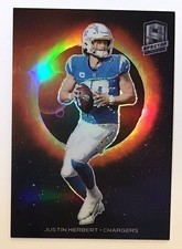 JUSTIN HERBERT 2022 SPECTRA SOLAR ECLIPSE PRIZM🌈 SSP CASE HIT INSERT CHARGERS