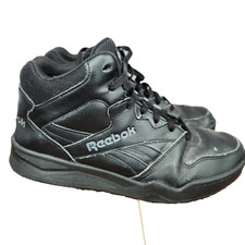 Zapatillas de baloncesto Reebok Royal BB4500 HI2 para hombre 9 negras de cuero CN8646*