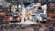 AMERICAN GRAFFITI scene of them "Crusin it " on the Strip photo poster 36" x 20"