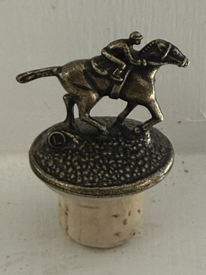 Blanton s Bourbon Bottle Stopper   Letter  L   Horse & Jockey Cork Topper
