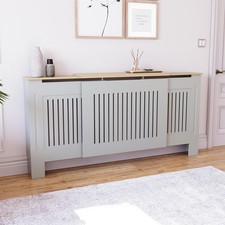 Radiator Cover White Unfinished Modern Traditional Wood Grill Cabinet Furniture