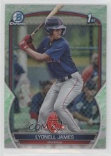 2023 Bowman Chrome Prospects Lunar Glow Refractor Lyonell James #BCP-118 12g7