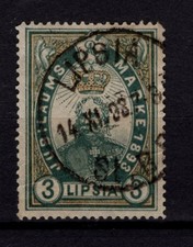 Private Stadtpost " Lipsia" 1893 , gr&uuml;n-grau K&ouml;nigreich Sachsen, lesen