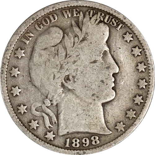 1898-P Barber Half Dollar