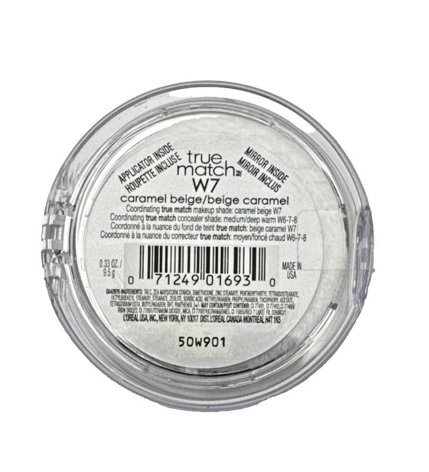 L’Oreal Paris True Match Super-Blendable Powder – W7 Caramel Beige New - Image 4 of 4