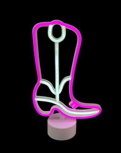 Urban Shop 12" Cowboy Boot LED Neon Table Light