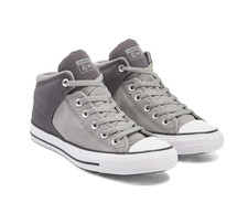 Converse Men's Chuck Taylor All Star High Street Mid Top Gray/DK Gray A17943F k