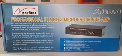 Profitec TC -720 Phono & Microphon Preamp, Audio-Vorverstärker, neu, OVP
