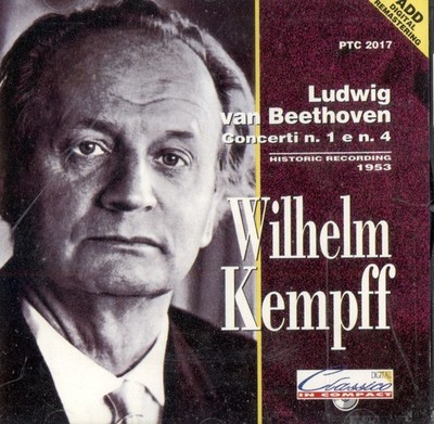 BEETHOVEN: Piano Concertos 1 & 4 / Wilhelm Kempff, Paul van Kempen (CD)