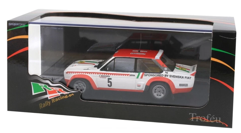 TROFEU, FIAT 131 Abarth #5 Rallye de Suède 1977 T.MAKINEN / H.LIDDON – Limité... - Photo 3/3