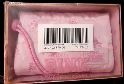 Victoria s Secret PINK x Love Shack Fancy Makeup Bag Icon Gingham New