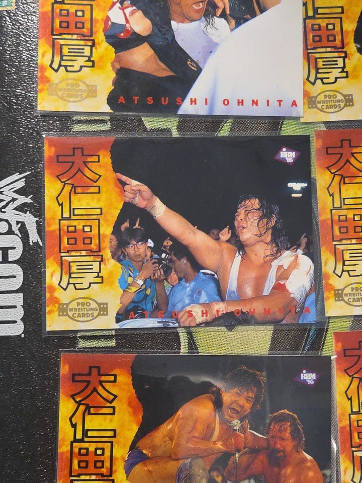 Juego de 6 cartas BBM Atsushi Onita Pro Wrestling 1995 Japón FMW WWE WWF NXT NJPW AJPW Foto 4 de 4