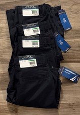 Nautica Boys School Uniform Shorts Size 8 Regular Navy Blue NWT Bundle Of 4
