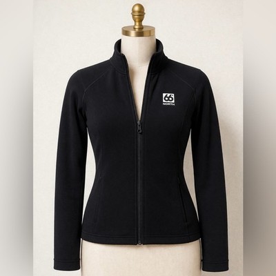 66 North Women s Black Zip-Front Fleece Jacket