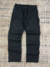No Boundaries Carpenter Workwear Jeans Men’s Size 32Wx29.5” Black Double Knee 