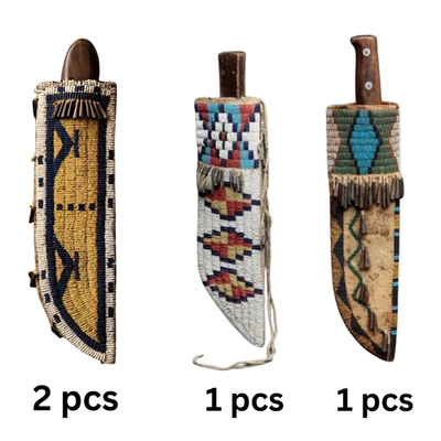 #ad #ad Indian Beaded Cover Native American Sioux Handmade Knife Sheath $219.00
