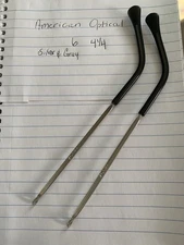 American Optical AO Temples Vintage 6 - 4 1/4 Silver & Gray