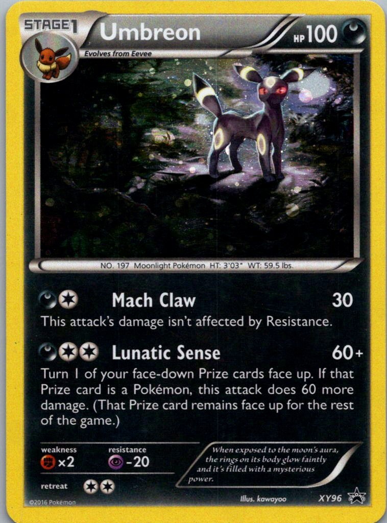 Pokemon TCG Umbreon XY96/211 XY Black Star Promos Holo LP