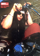 THE CULT IAN ASTBURY VINTAGE 1980'S FULL PAGE MAGAZINE PINUP POSTER CLIPPING