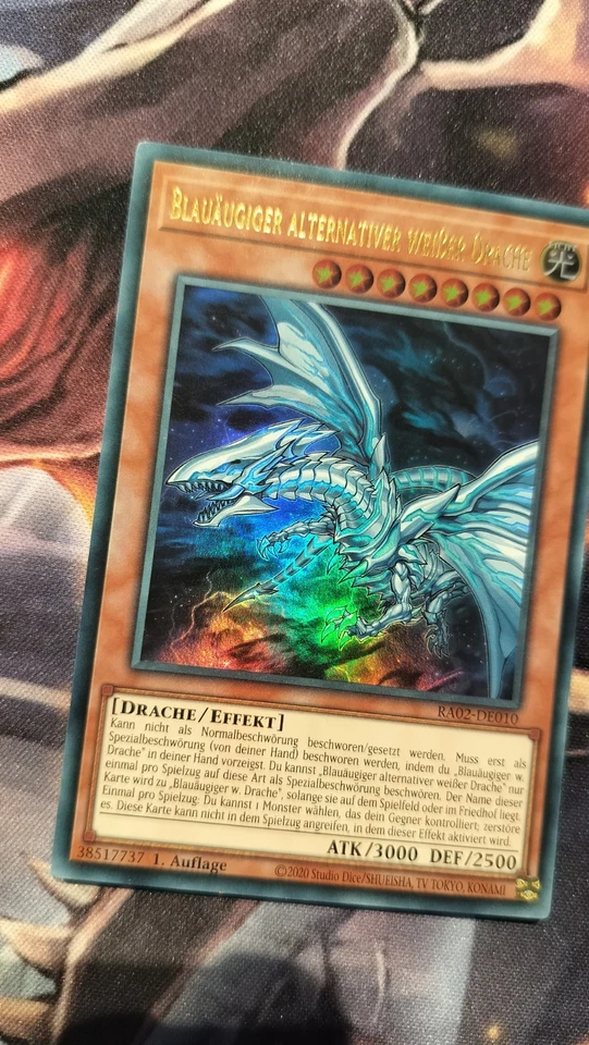 Yu-Gi-Oh! Blauäugiger  Alternativer Weißer Drache Ultra Rare Ra02  De  - Bild 3 von 3