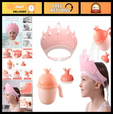 Baby Shower Cap Shield Set - Visor Hat, Water Cup Massage Brush for Kids 0-9