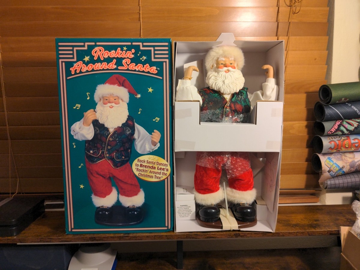 Rock Santa Collectibles Dancing Santa Brenda Lee Rocking Around