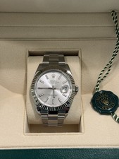 Rolex Datejust Silver Dial Fluted Bezel Auto ...