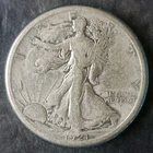 1921 S 50c Walking Liberty Silver Half Dollar in a Thin Plastic Capsule