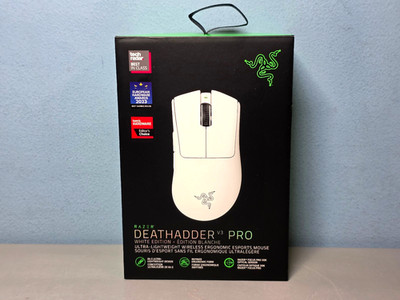 Razer Deathadder V3 Pro White Edition Wireless Esports Mouse -64g 30K DPI Sealed
