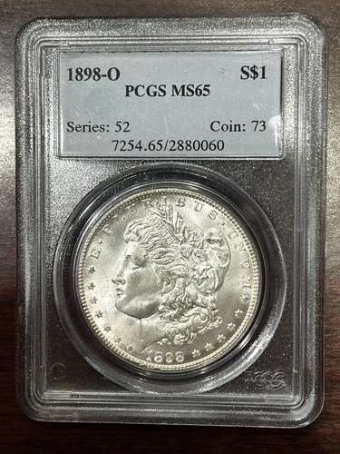 1898 O $1 Morgan Silver Dollar NGC MS65