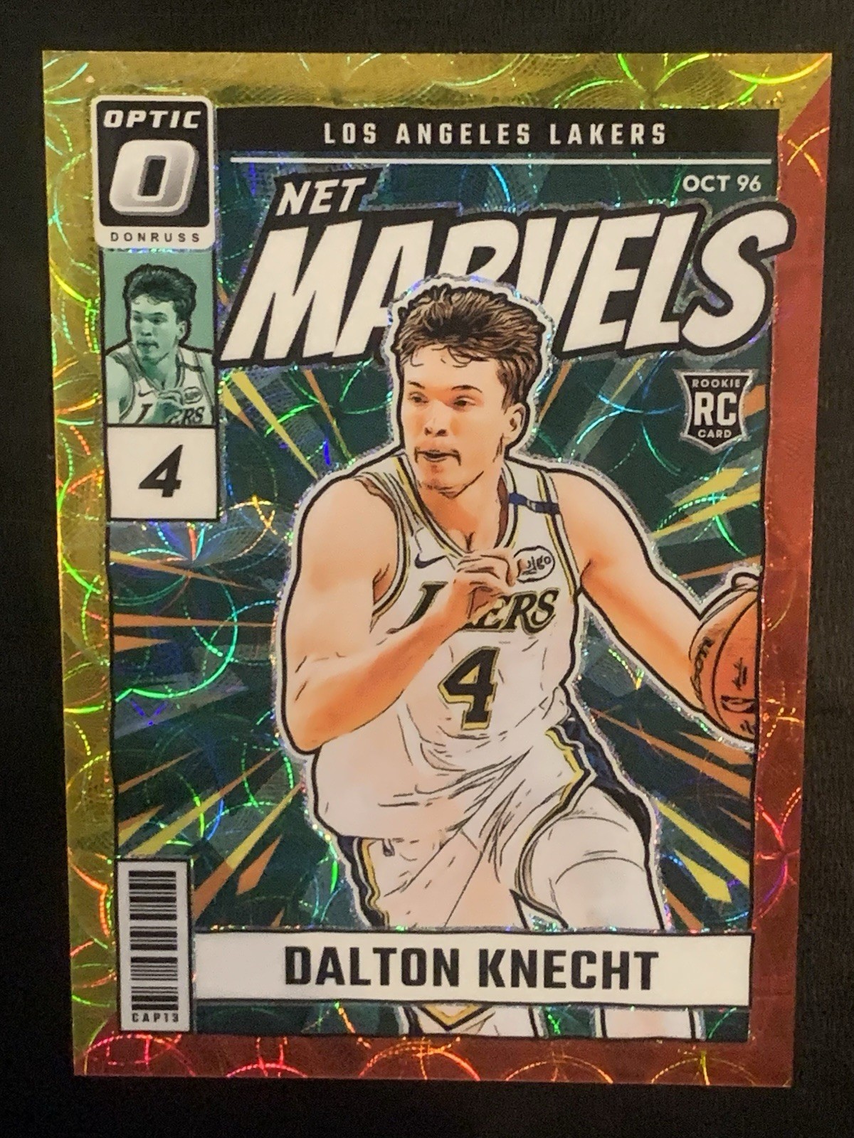 2024-25 Donruss Optic Dalton Knecht RC Rookie Net Marvels Red Gold /99 Lakers