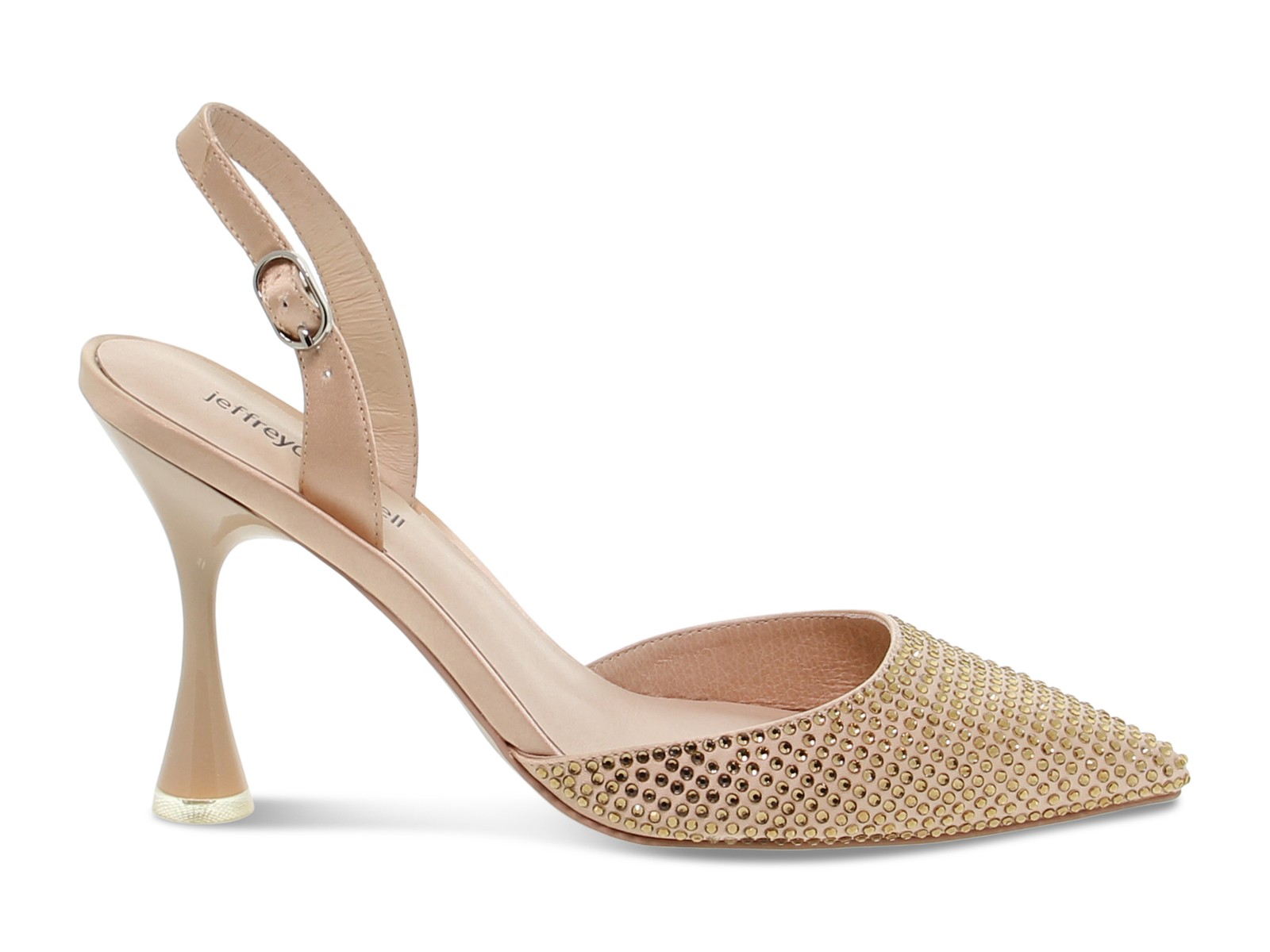 Pump Jeffrey Campbell ZIVOTE B in beige fabric - Women's Shoes
