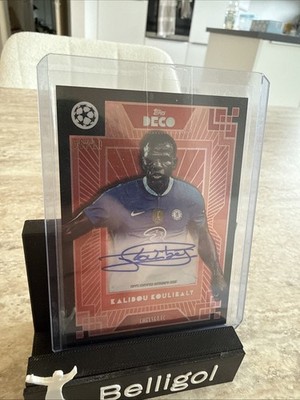 Kalidou Koulibaly Topps Deco Autograph /10 (06/10) Chelsea UCL Auto