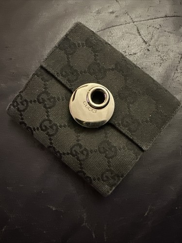 GUCCI Eclipse Wallet GG Canvas Leather Black
