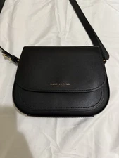 Marc Jacobs New York Rider Black  Leather Crossbody Shoulder Bag