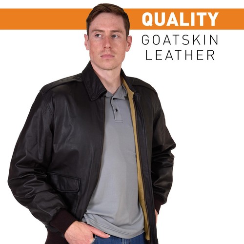 Air Force A2 Leather Flight Jacket - Picture 3 of 12