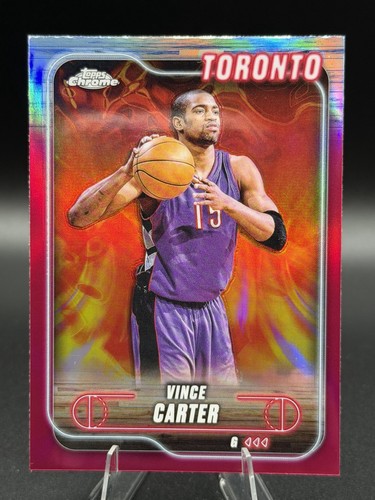 Vince Carter [Pink Basketball Refractor] #54 card