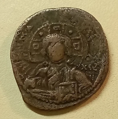 Monnaie BYZANTINE FOLLIS ROMAIN III ARGYRE (1028-1034) Cuivre 27,5 mm - Photo 1/2