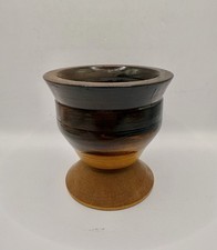 Hand Turned Wooden Bowl Wood Pedestal Footed