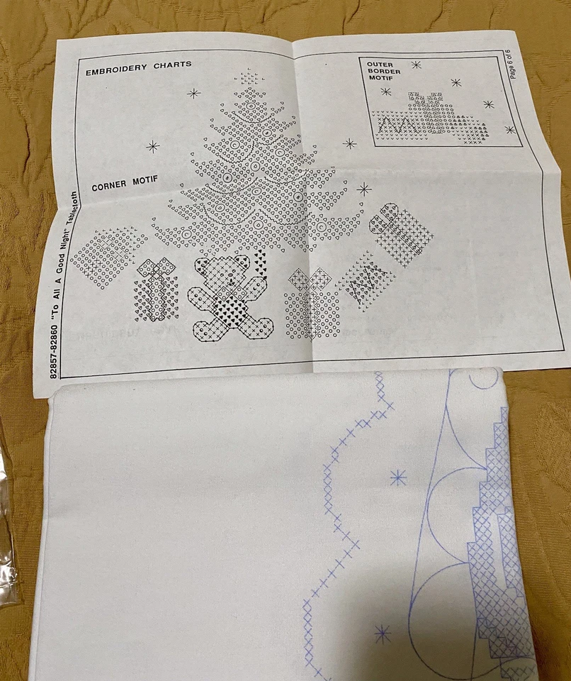 Vintage Christmas Table Cloth From 1992  New In The Packaging  - Image 4 of 4